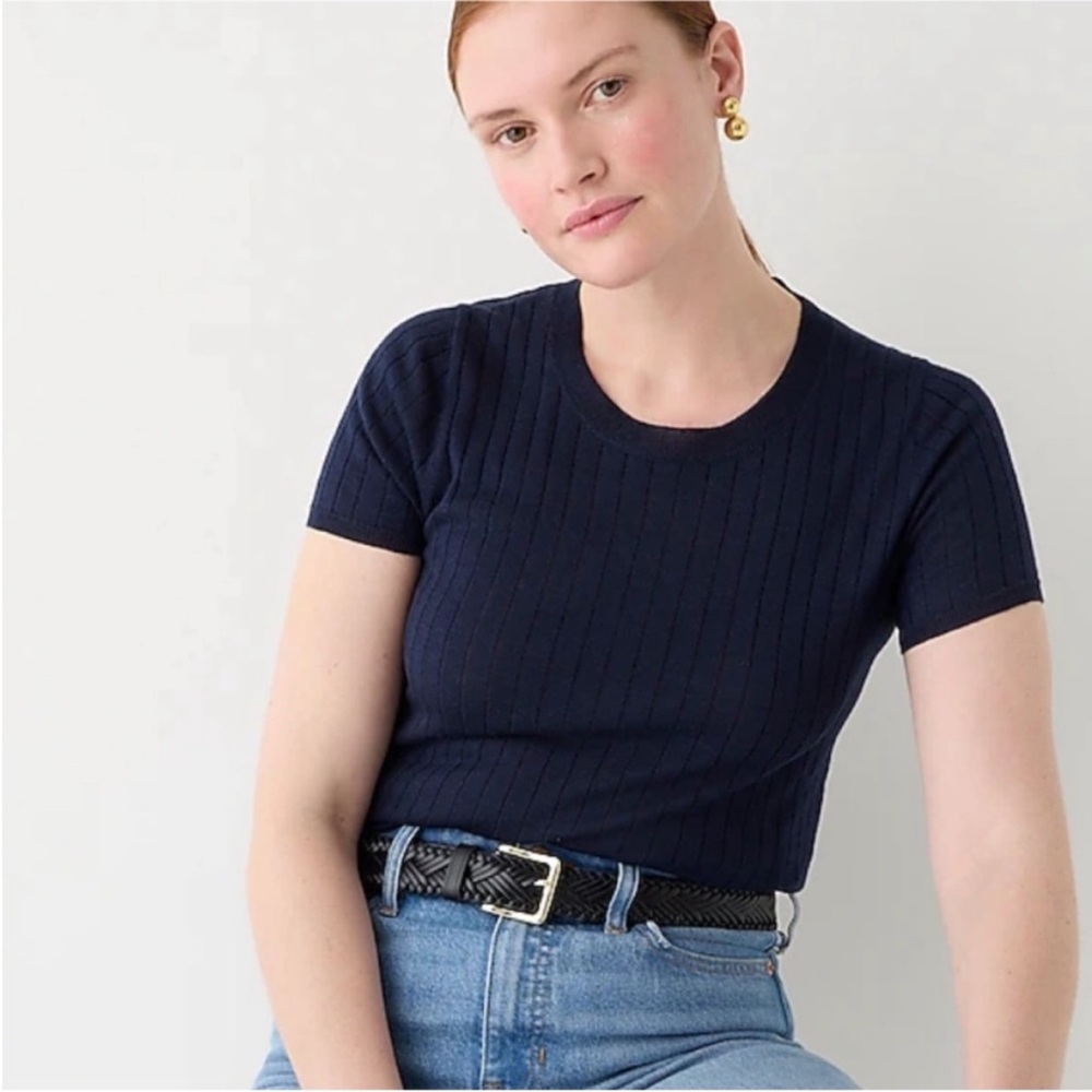 Black JCREW Silk Blend Top NWOT